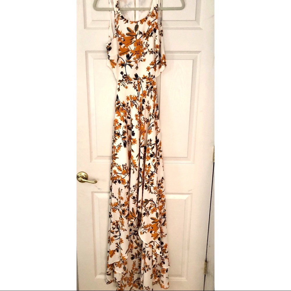 ALI & JAY High-Low Cutout Floral Maxi Dress